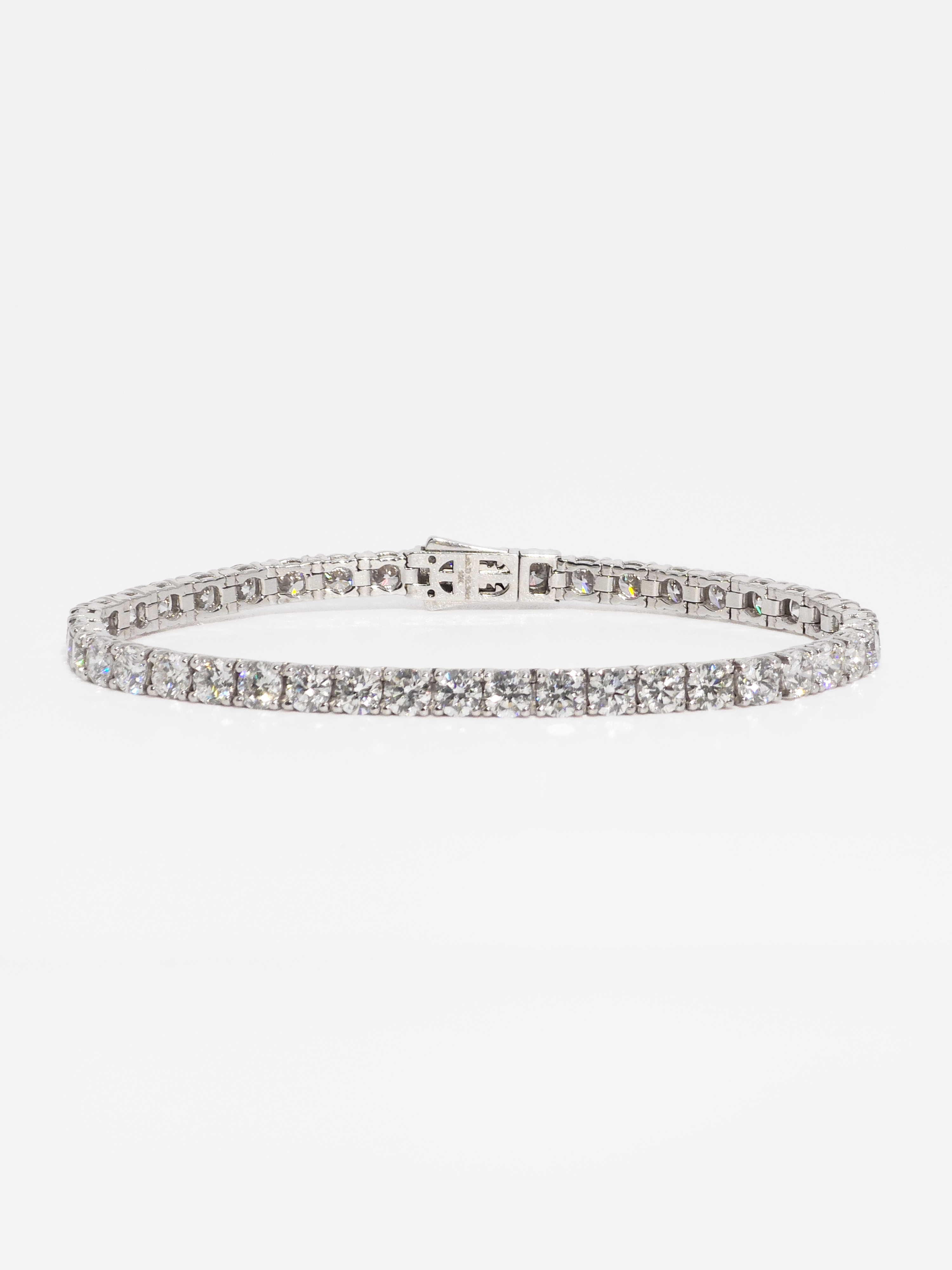 랩다이아 테니스팔찌 4mm 고퀄리티 랩다이아몬드 14k 18k - 상세 이미지 5