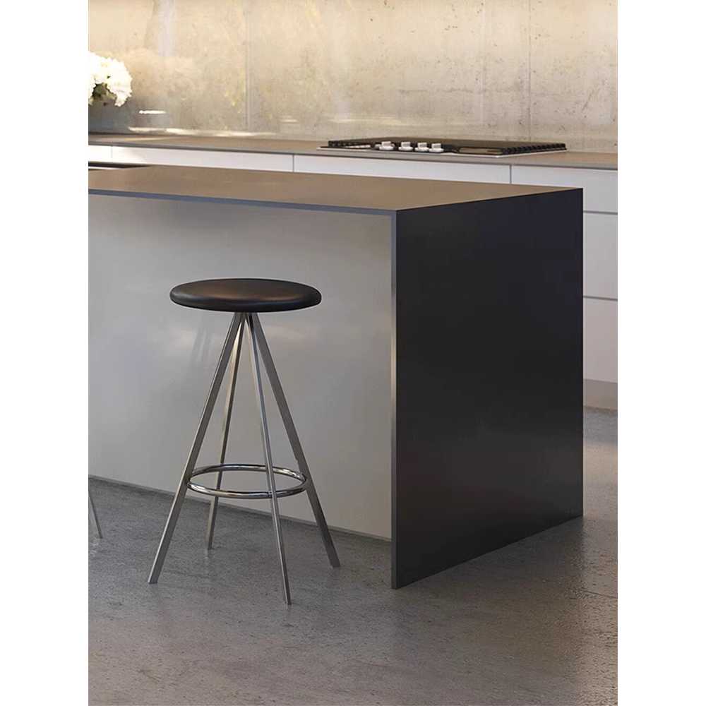 바스툴 바체어 미니멀 높은 스탠드 모던 철제 킨포크 65cm - 상세 이미지 2