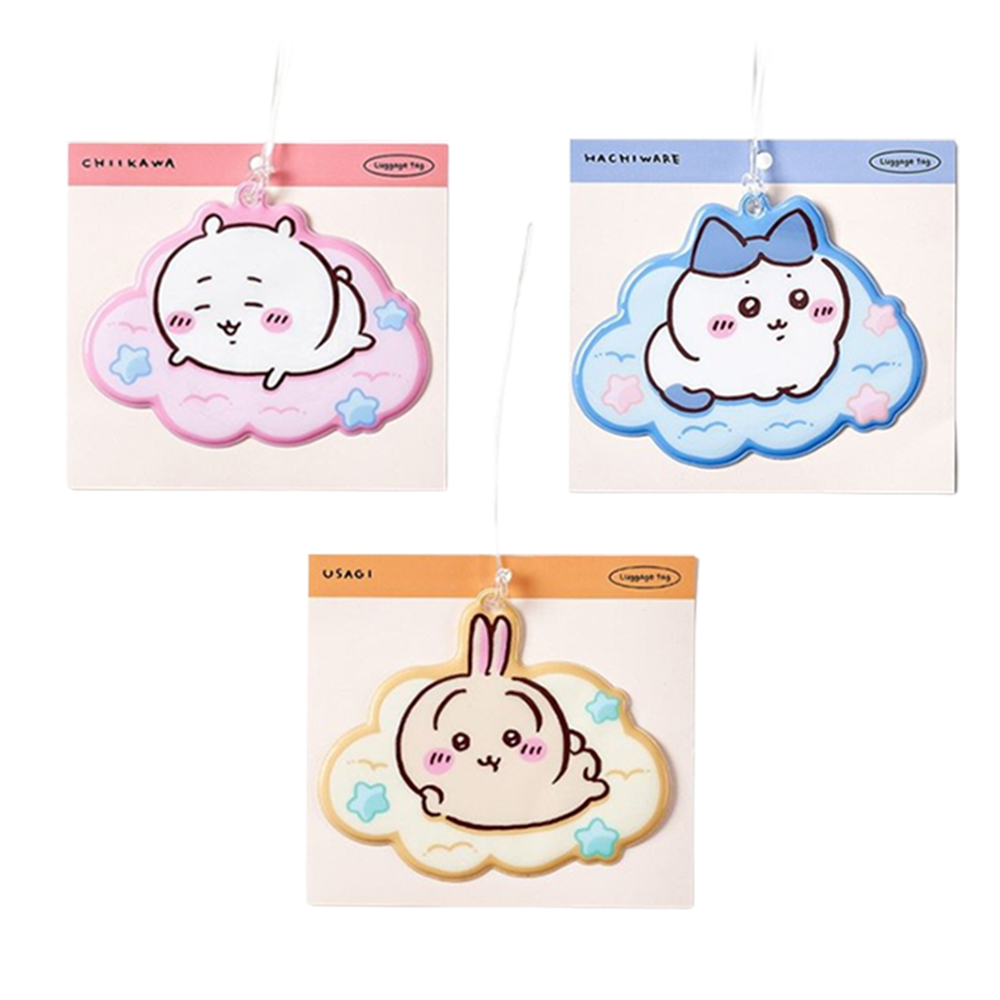 먼작귀 치이카와 러기지택 커플 캐리어 네임택 꾸미기 캐릭터 굿즈 - 상세 이미지 4
