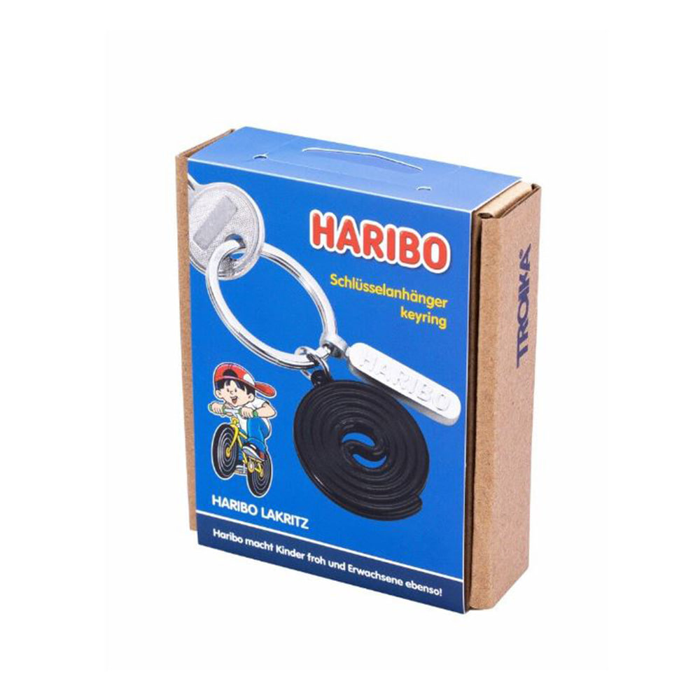독일 브랜드 트로이카 HARIBO 콜라보네이션 달팽이 키링 HARIBO 로고 캐스트 메탈 블랙(HB-K09/BK) - 상세 이미지 3