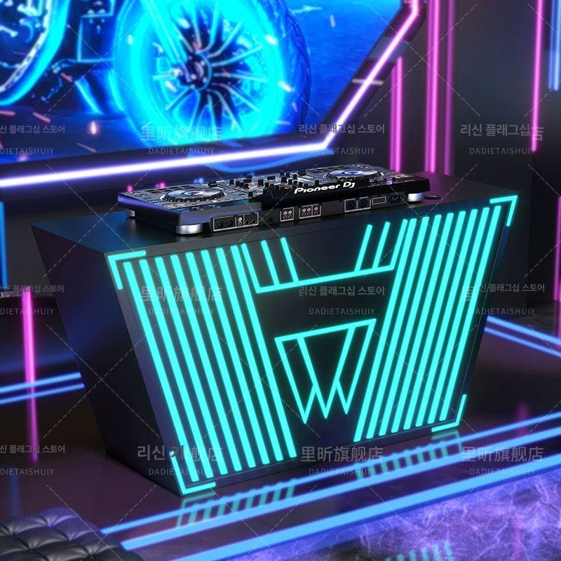 DJ 부스 디제잉 장비 공연용 파티 클럽박스 콘솔 스탠드 120x60x90cm 블랙 - 상세 이미지 2