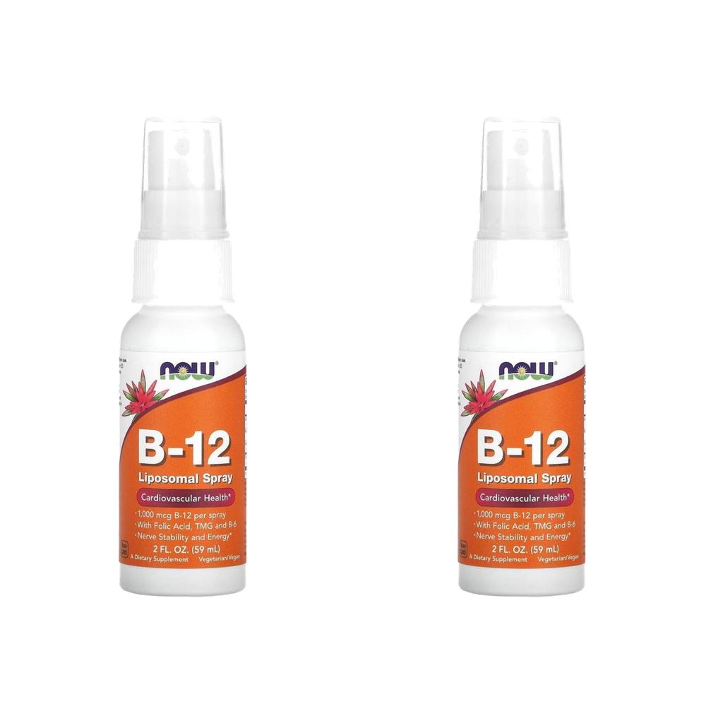 나우 비타민 B12 시아노코발라민 리포소말 액상 스프레이 1000mcg 59ml (2개) - 상품 이미지