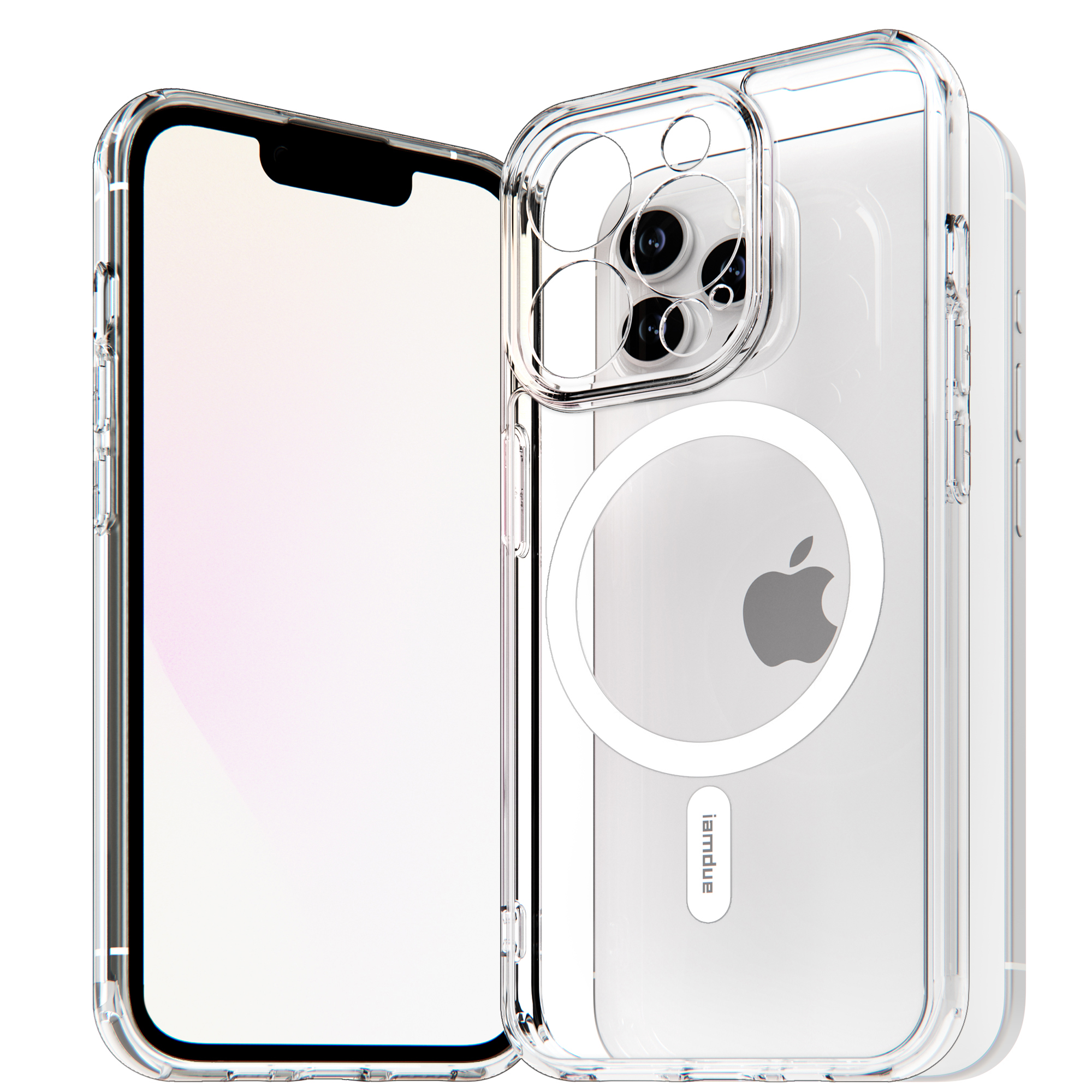 아이엠듀 맥세이프 슬림 케이스 투명, 아이폰12 프로 제품 이미지