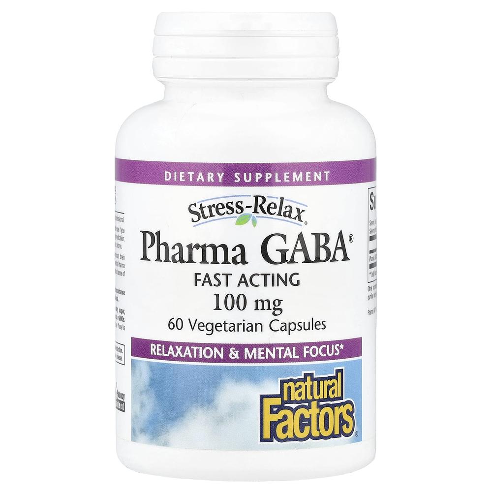 네츄럴팩터 가바 GABA 100mg 베지캡슐 60정 - 상품 이미지