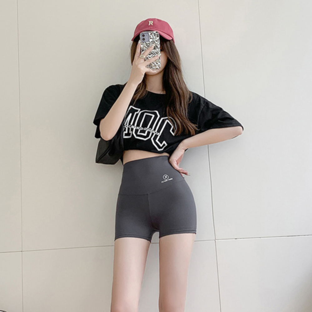 2부 짧은 레깅스 반바지 여자 여름 반바지 숏 팬츠 운동 심리스 스판 하이웨스트 - 상세 이미지 5