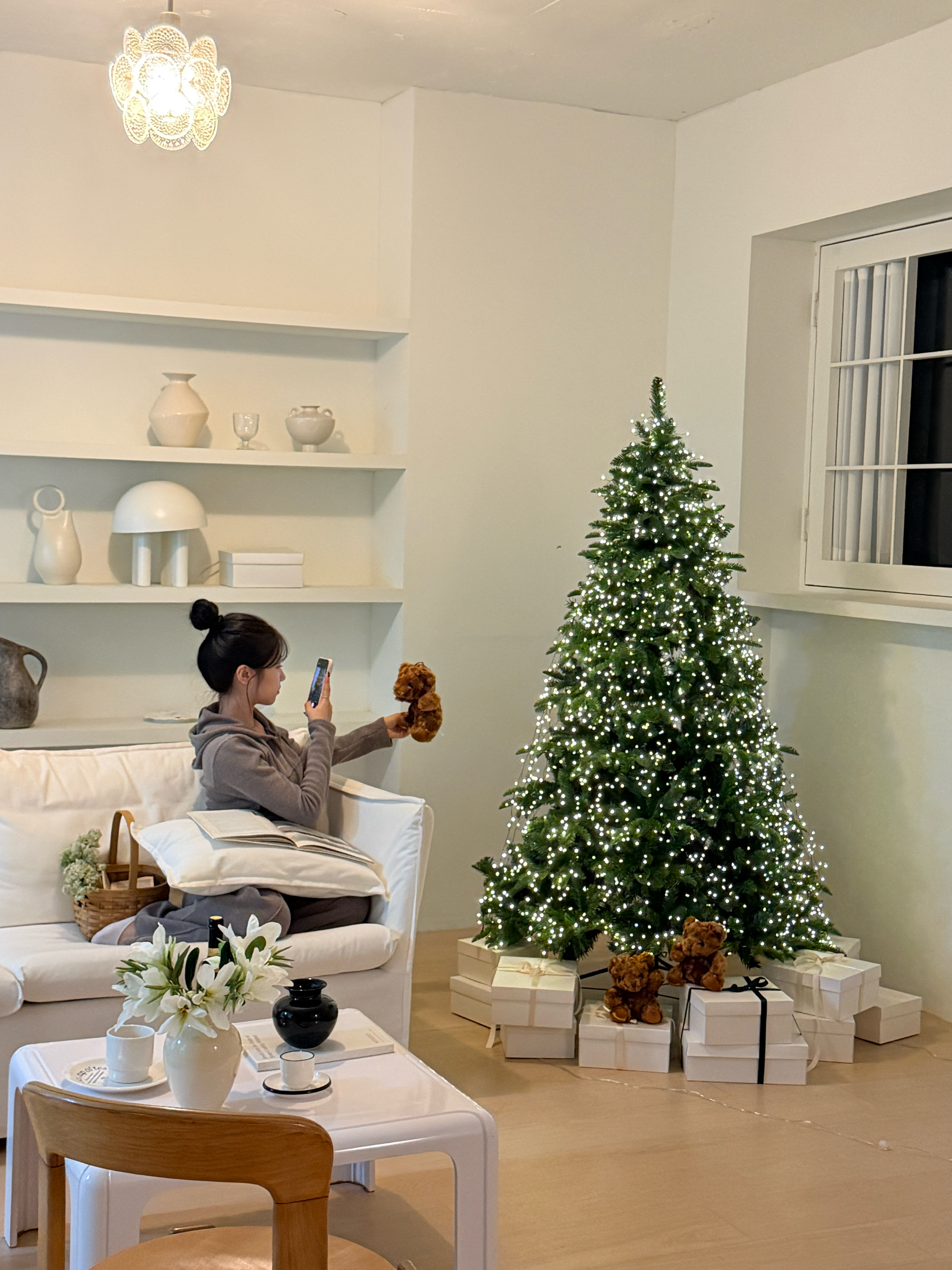 매료 크리스마스 인형 트리 고급 PE 전나무 가정용 180