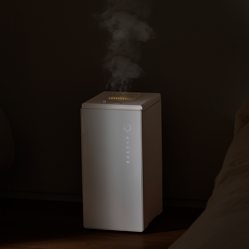 다룸 퓨어 AI 가열식 가습기 6L 대용량 올 스텐 간편 통세척 신생아 안전 살균