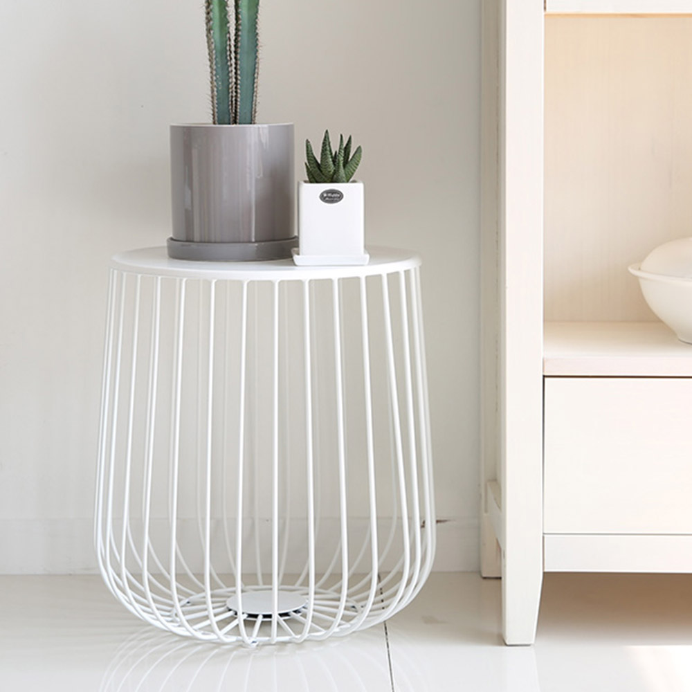 네트 철제 티테이블 쇼파 거실협탁 보조베란다 소파협탁 침대 카페 원형 소