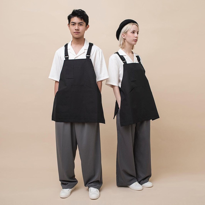 작업복 조끼앞치마 카페 앞치마 미용실 빅사이즈 베이커리 요양보호사 식당 공방 주방 원예 - 상세 이미지 3