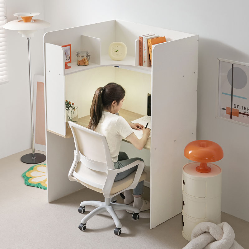 e스마트 1인실 그랜드 1600 독서실책상 LED스탠드 포함 방문설치