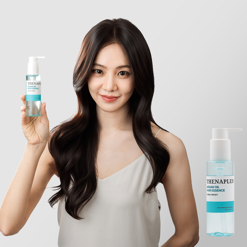 더나플러스 한지은 아르간 오일 헤어 에센스 100ml 손상모 볼륨 케어 플로럴 우디향 - 메인 이미지