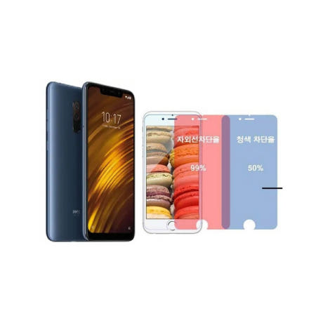 샤오미 포코폰 F1 액정 블루라이트 차단 보호 필름 2개