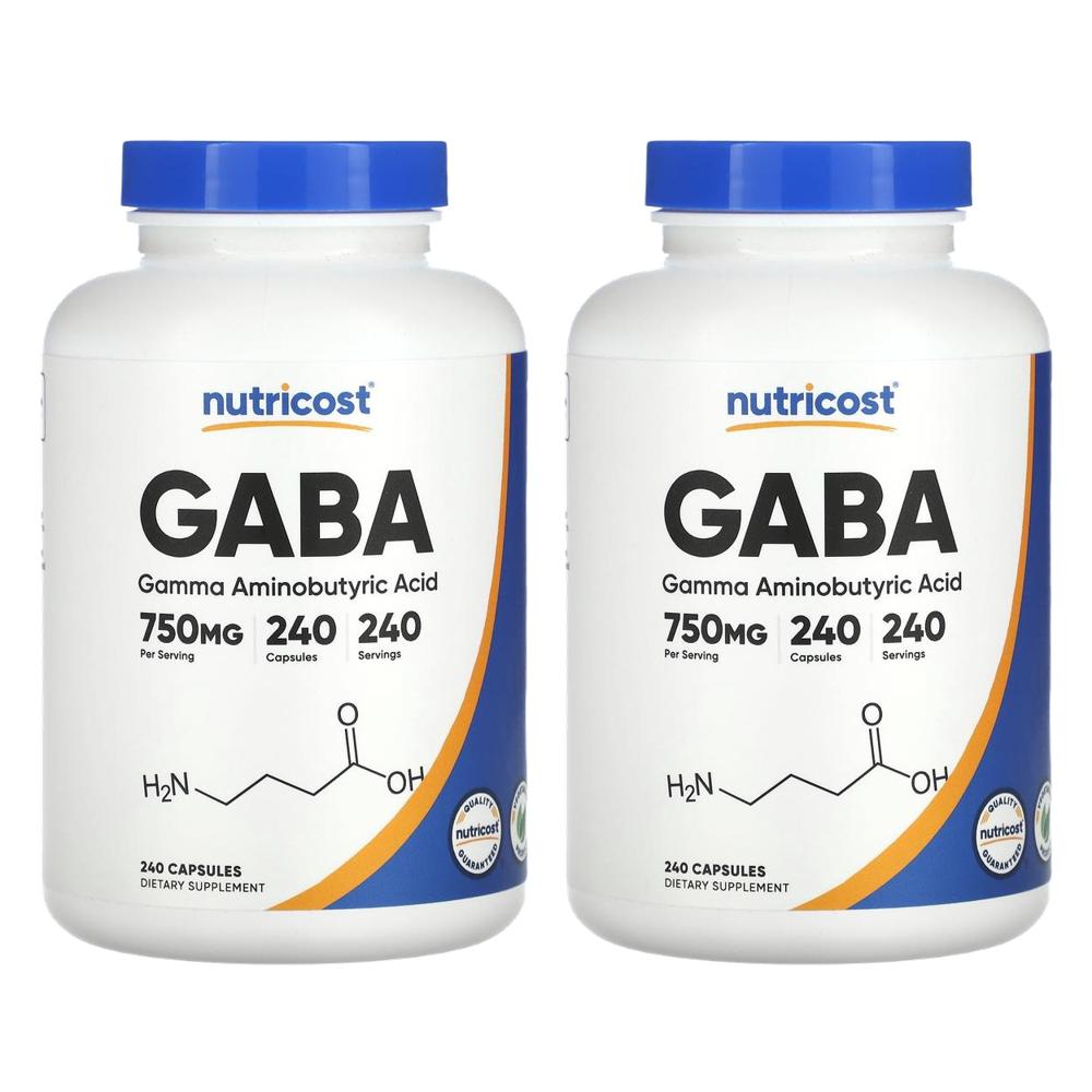 뉴트리코스트 가바 GABA 750mg 240정 (2개) - 상품 이미지