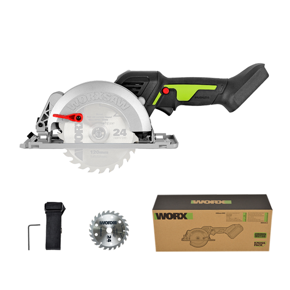 웍스 충전 원형톱 베어툴 120mm 20V BL WU533.9 - 메인 이미지