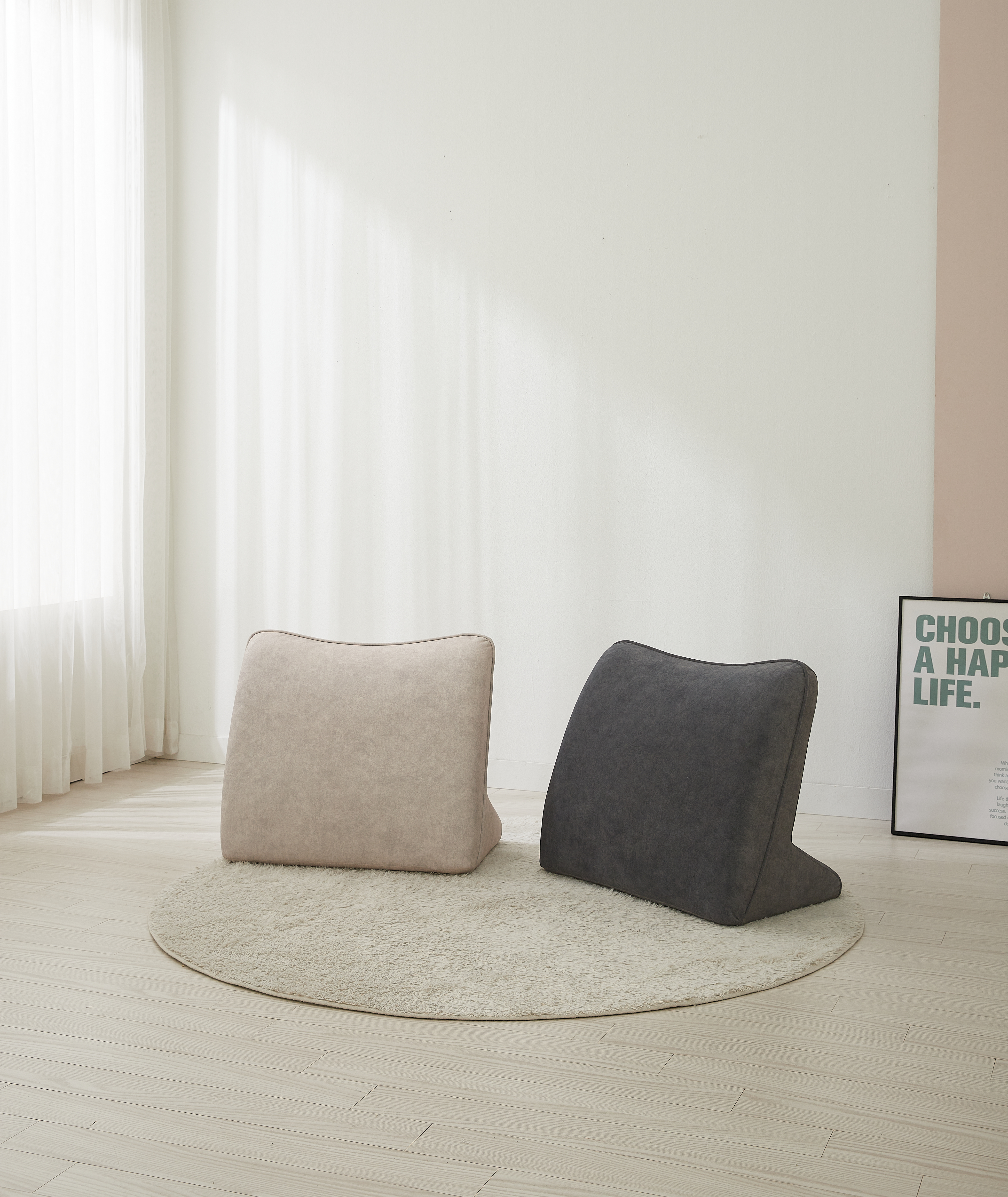 따숨마루 침대 쇼파 겸용 허리 1인 삼각 등받이쿠션