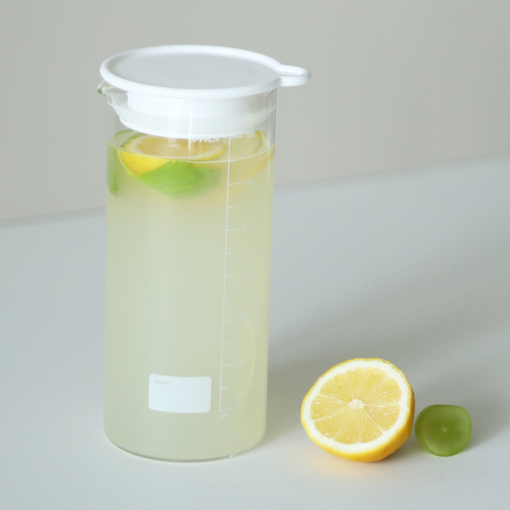 듀오 내열 유리 밀폐용기 2P세트 / 밀프렙 샐러드 보틀 병 캐니스터 1종, 700ml, 2세트 - 상세 이미지 3