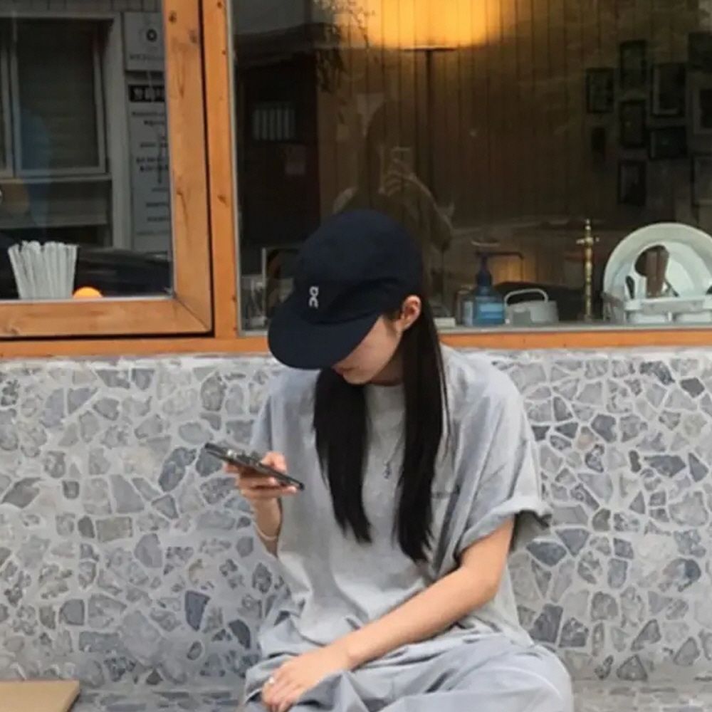 온 러닝 퍼포먼스 캡 경량 메쉬 트레일 야구모자 볼캡 블랙 펄 - 상세 이미지 4