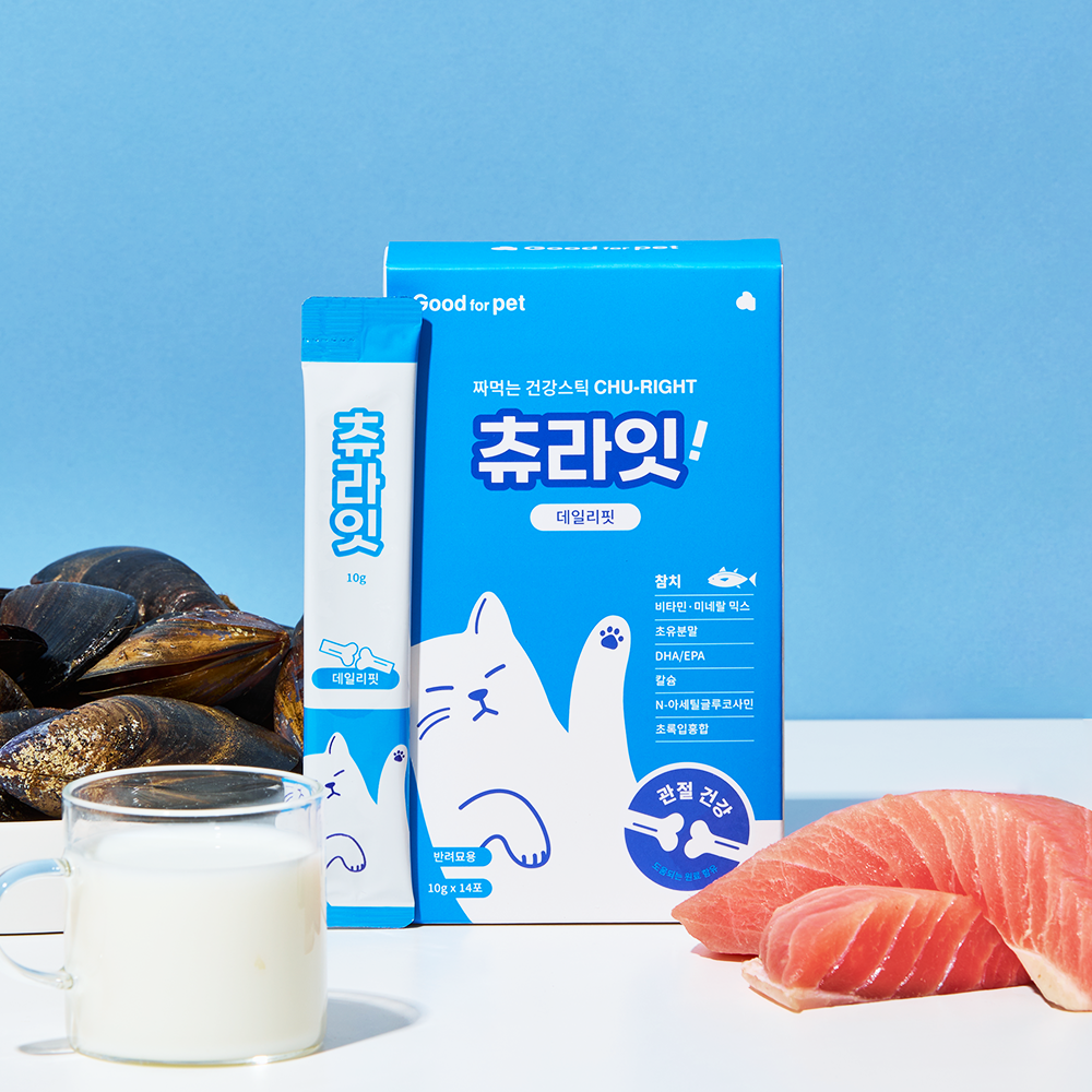 굿포펫 츄라잇 고양이 츄르영양제 국내산 10g x 14개입