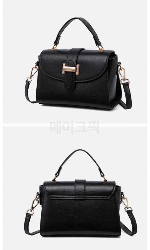여성 가죽 미니 핸드백 고급스러운 숄더백 간결한 디자인의 데일리백 다양한 코디 가능 이미지 7