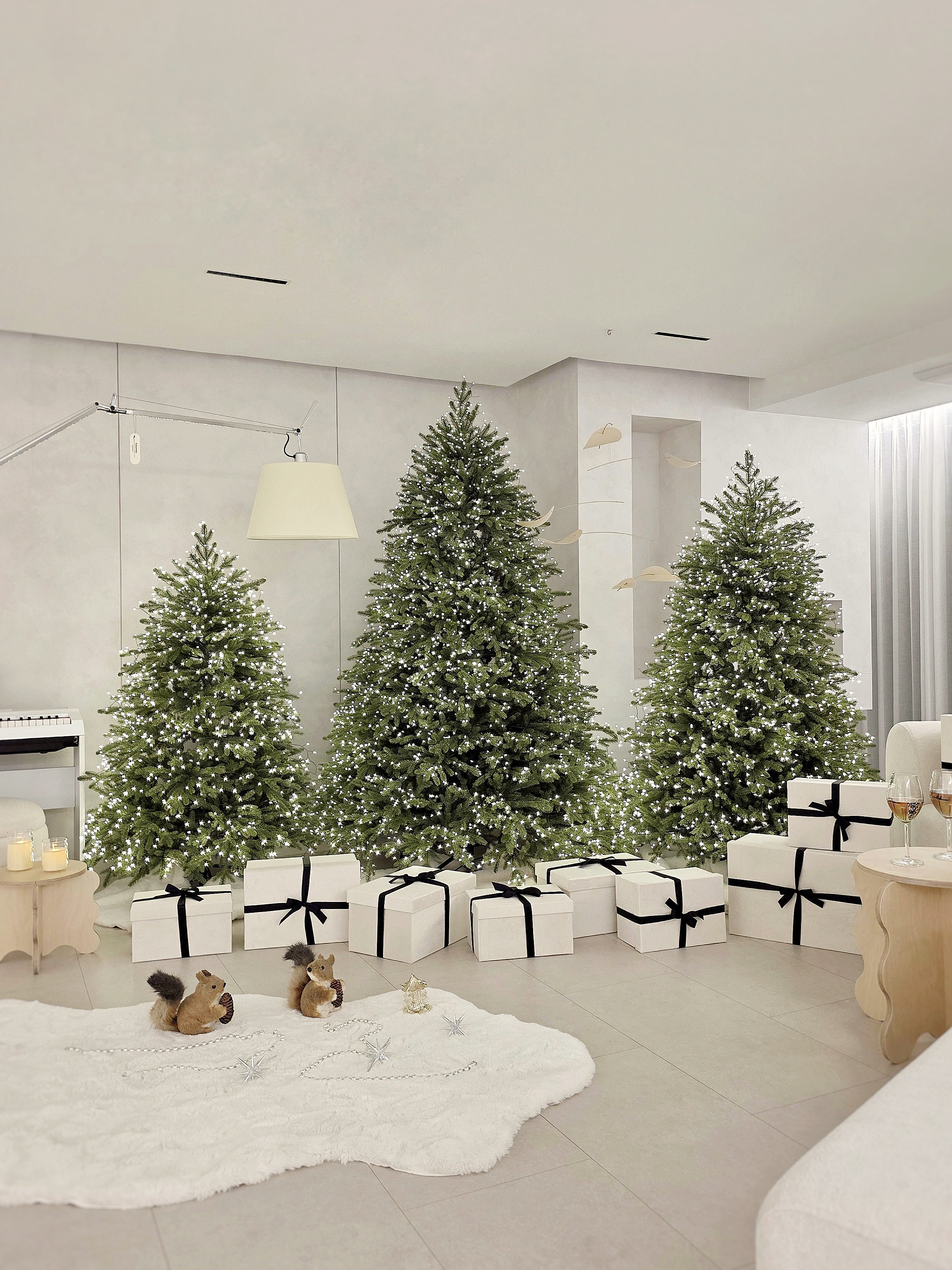 재니쓰홈 트리 크리스마스트리 PE100 180cm 무장식 전나무 대형 고급 카페 나무 상세 이미지 3