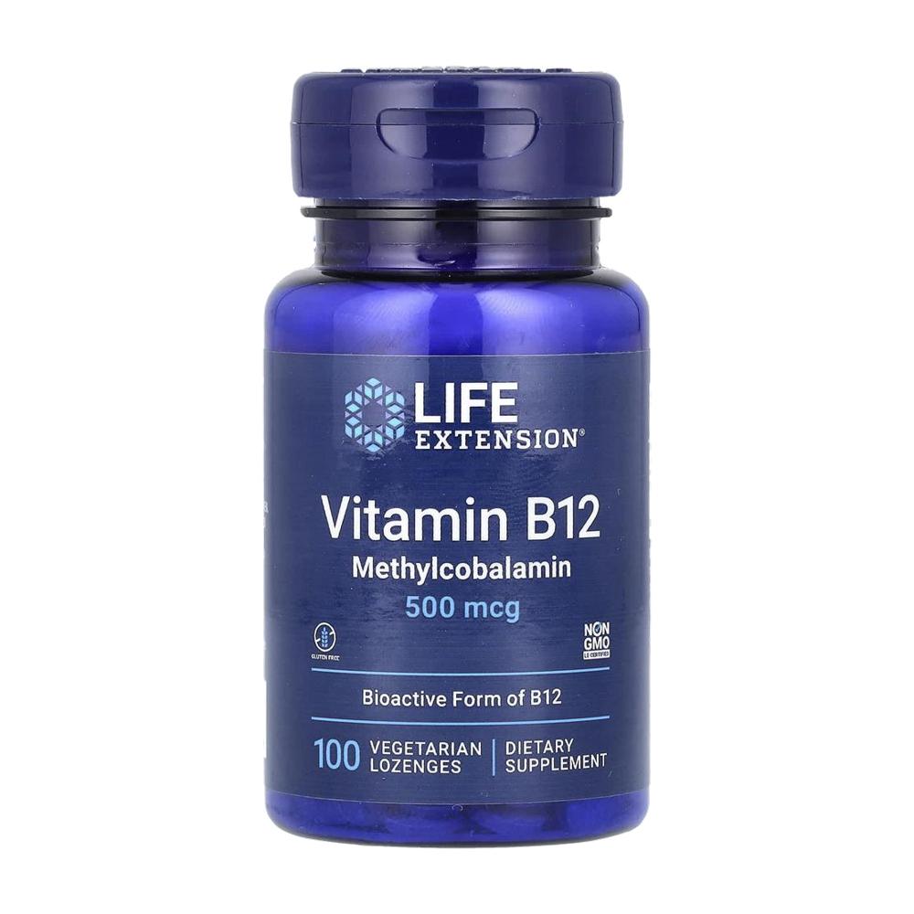 라이프익스텐션 비타민 B12 메틸코발라민 500mcg 100정 - 상품 이미지