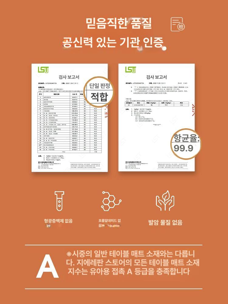 식탁매트 대형실리콘매트 테이블보 식탁보 단열 직각 유럽감성 깔개 대형 스페이스그레이 다크브라운 90x150cm - 상세 이미지 4