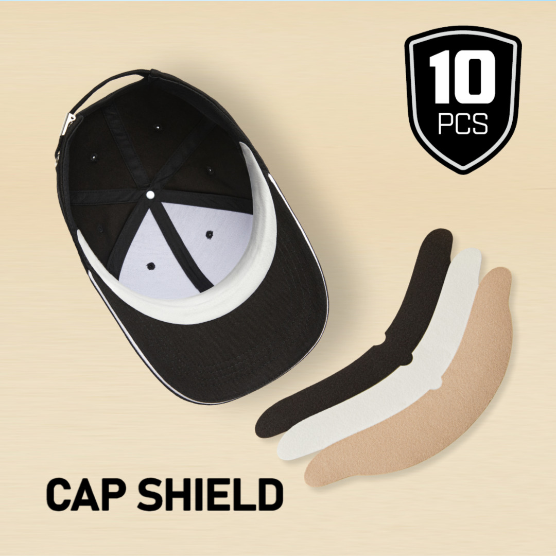 모자오염방지 캡쉴드 1팩 10개입 3D 기능성 국산 땀흡수 패드 여름 골프 모자관리 제품 이미지