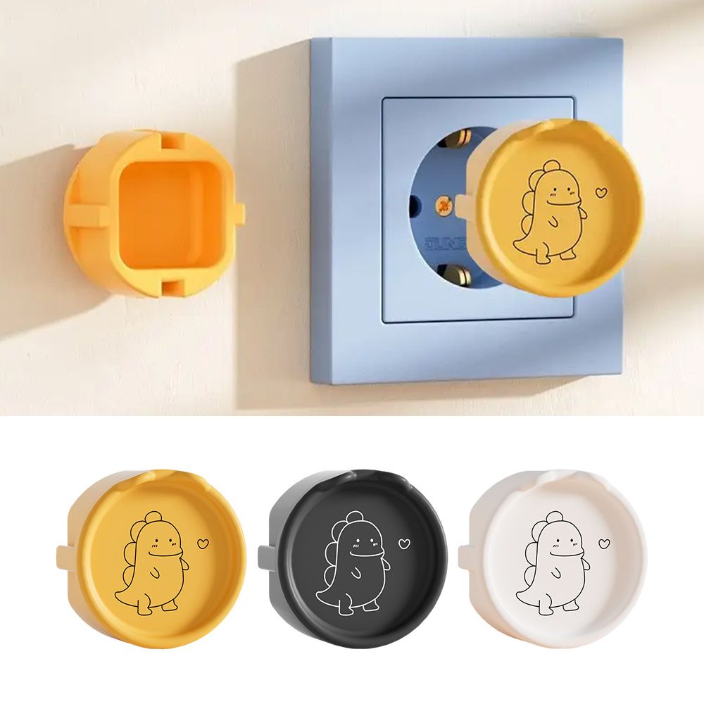 공룡 콘센트마개 실리콘 안전커버 멀티탭 보호 덮개 먼지 습기 방수 캡 아기 감전방지 뚜껑