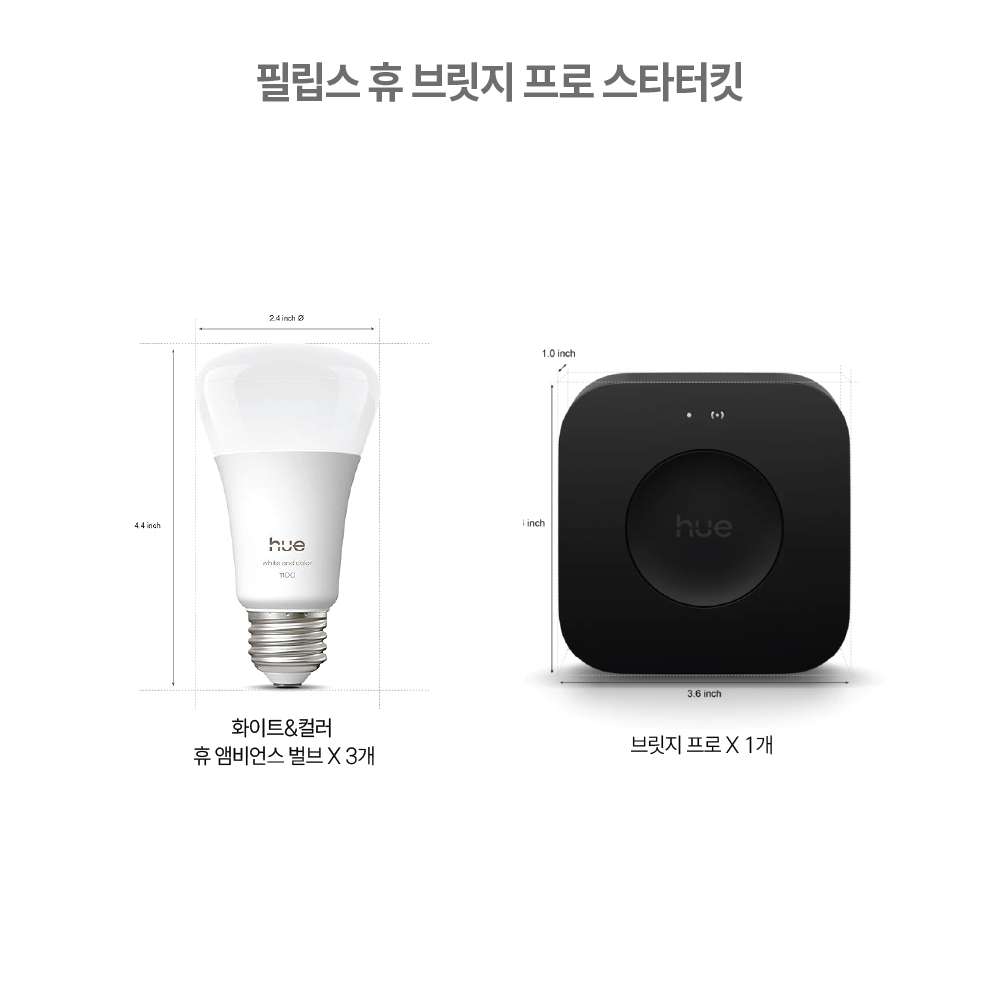 필립스 휴 컬러 앰비언스 브릿지 프로 스타터킷 1100 루멘 - 상세 이미지 3