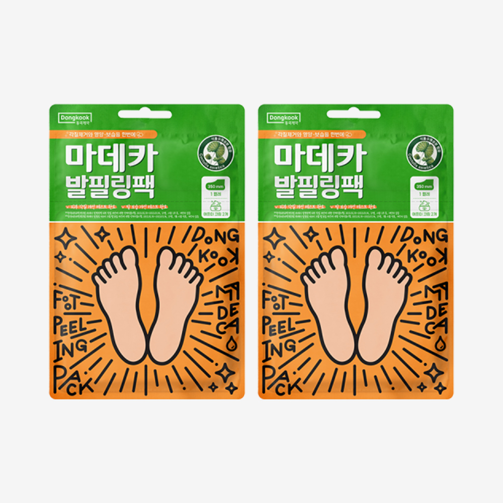 동국제약 마데카 발필링팩 20g (2개입) / 발각질제거 풋마스크 보습팩 - 상품 이미지
