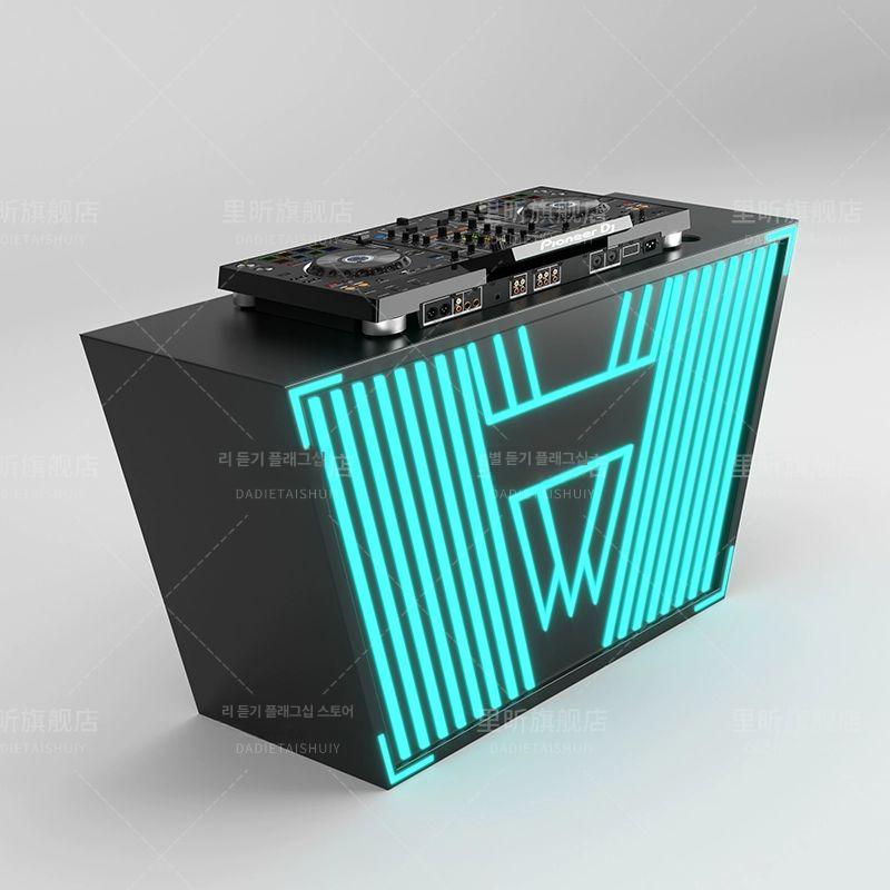 DJ 부스 디제잉 장비 공연용 파티 클럽박스 콘솔 스탠드 120x60x90cm 블랙 - 상품 이미지