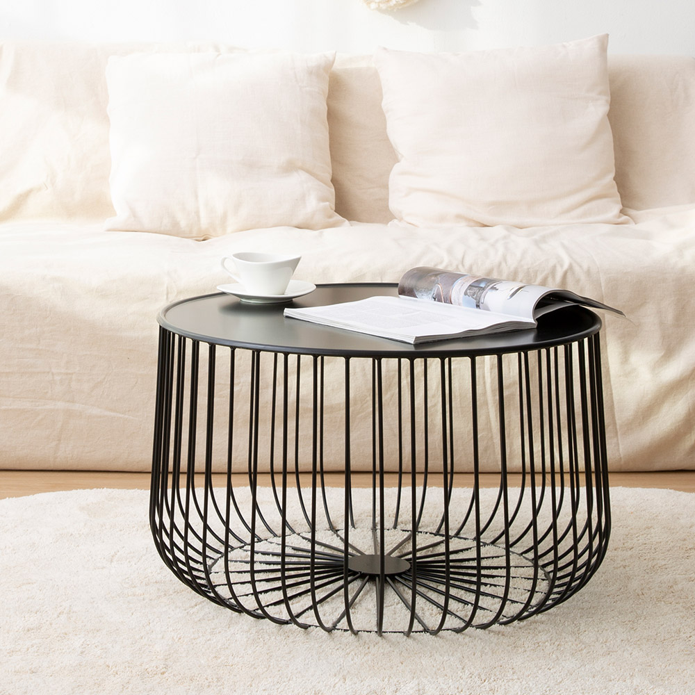 네트 철제 대 티테이블 쇼파 거실협탁 베란다 소파협탁 카페 원형 탁자