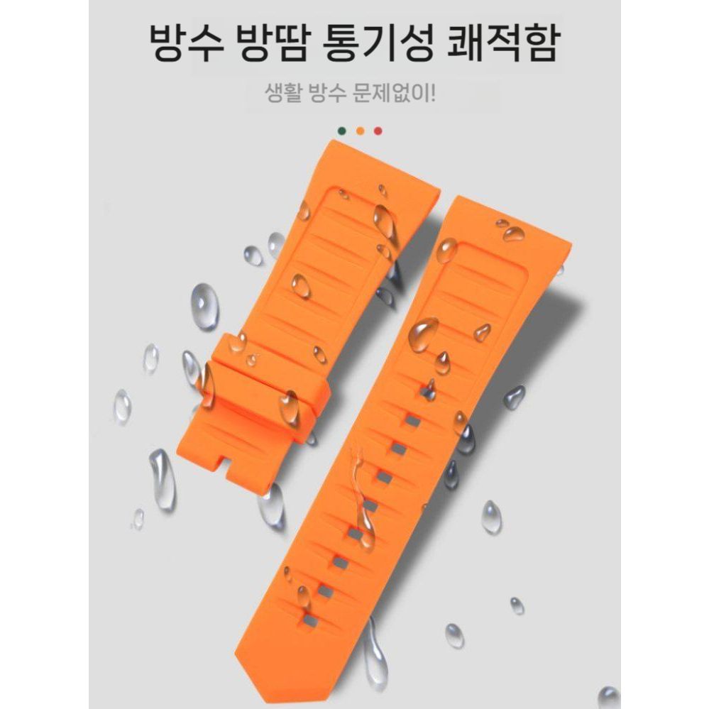 가민 베뉴4 스트랩 메탈 버클 실리콘 밴드 - 상세 이미지 3