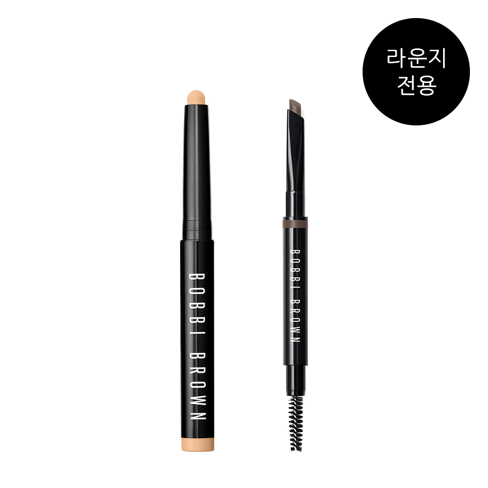 [라운지 전용 할인] 바비 브라운 롱웨어 크림 섀도우 스틱 & 아이 브로우 세트 - 상품 이미지