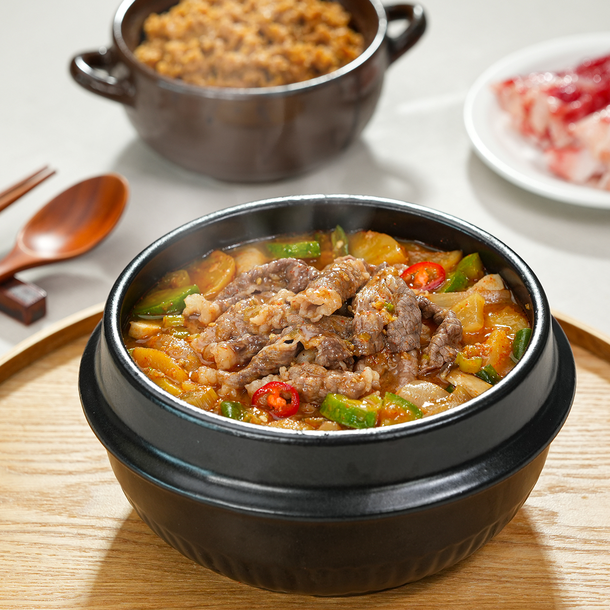 셰프애찬 차돌 된장 짜글이 930g 된장찌개 차돌박이 밀키트 이미지 1