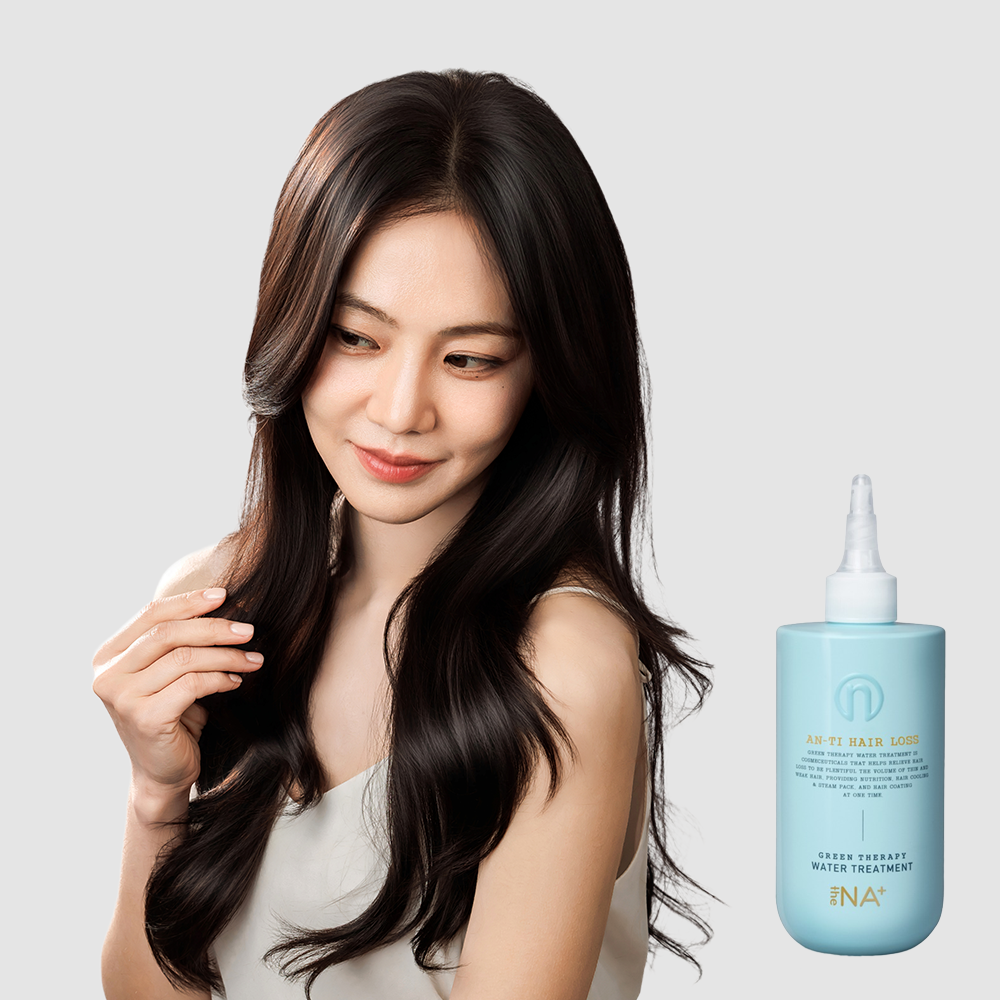 더나플러스 그린테라피 워터 탈모 트리트먼트 300ml 프리미엄 한지은 손상모 헤어팩 - 메인 이미지