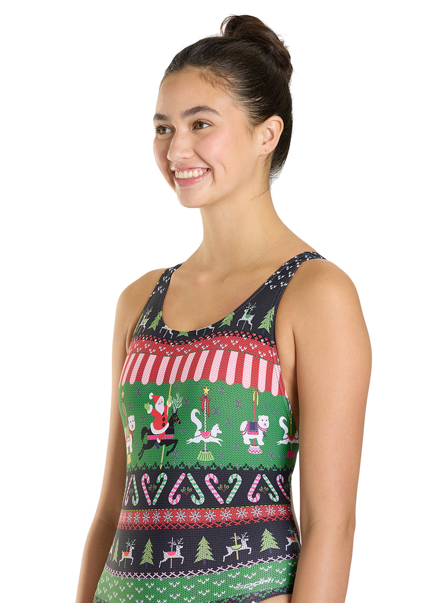 Granny Sweater Collection Jolly-Go-Round Wide Strap One Piece - 상세 이미지 4