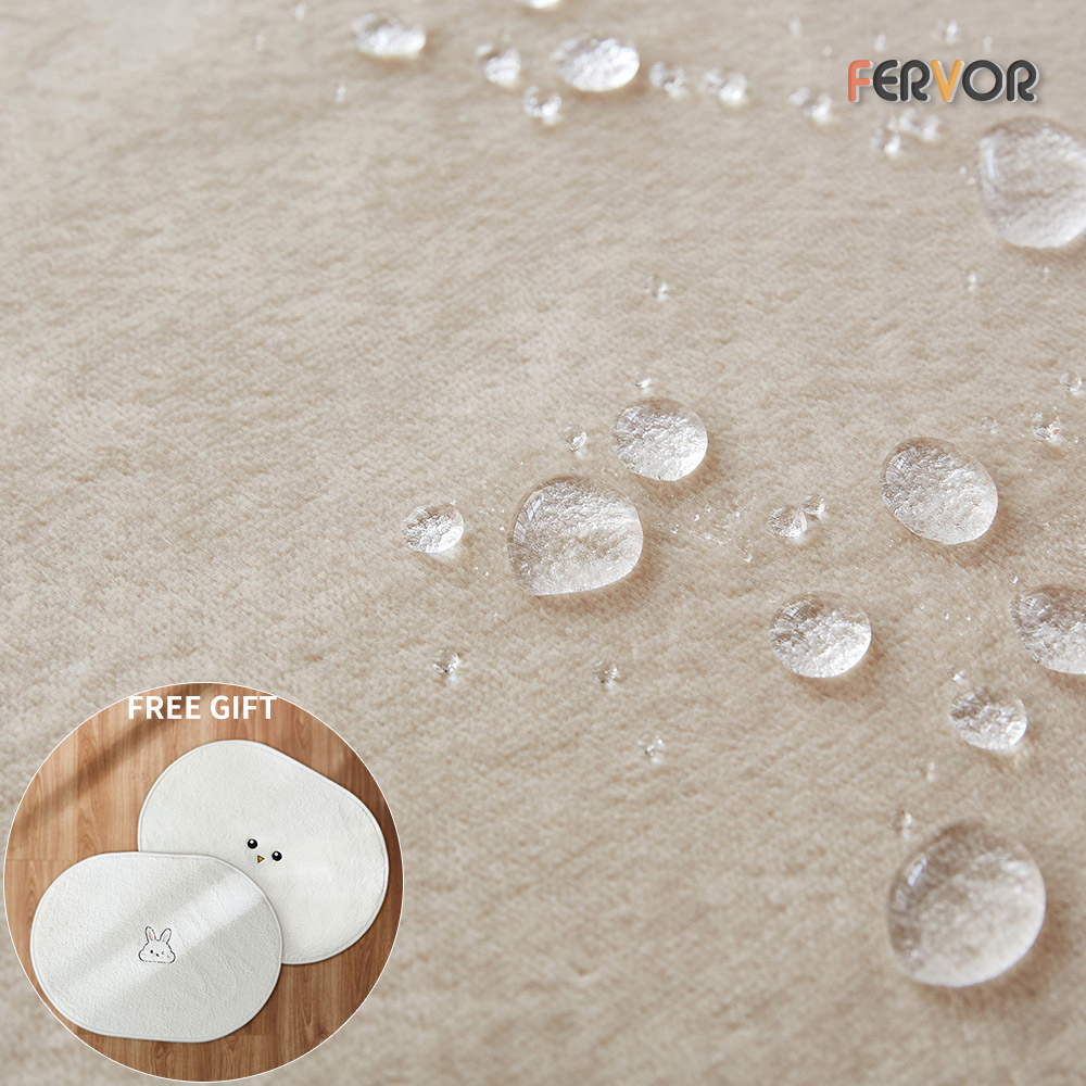 사은품증정행사 퍼보 오피러스 방수 러그 발수 사계절 카페트 소파패드 베이지, 사각170x230 - 상품 이미지