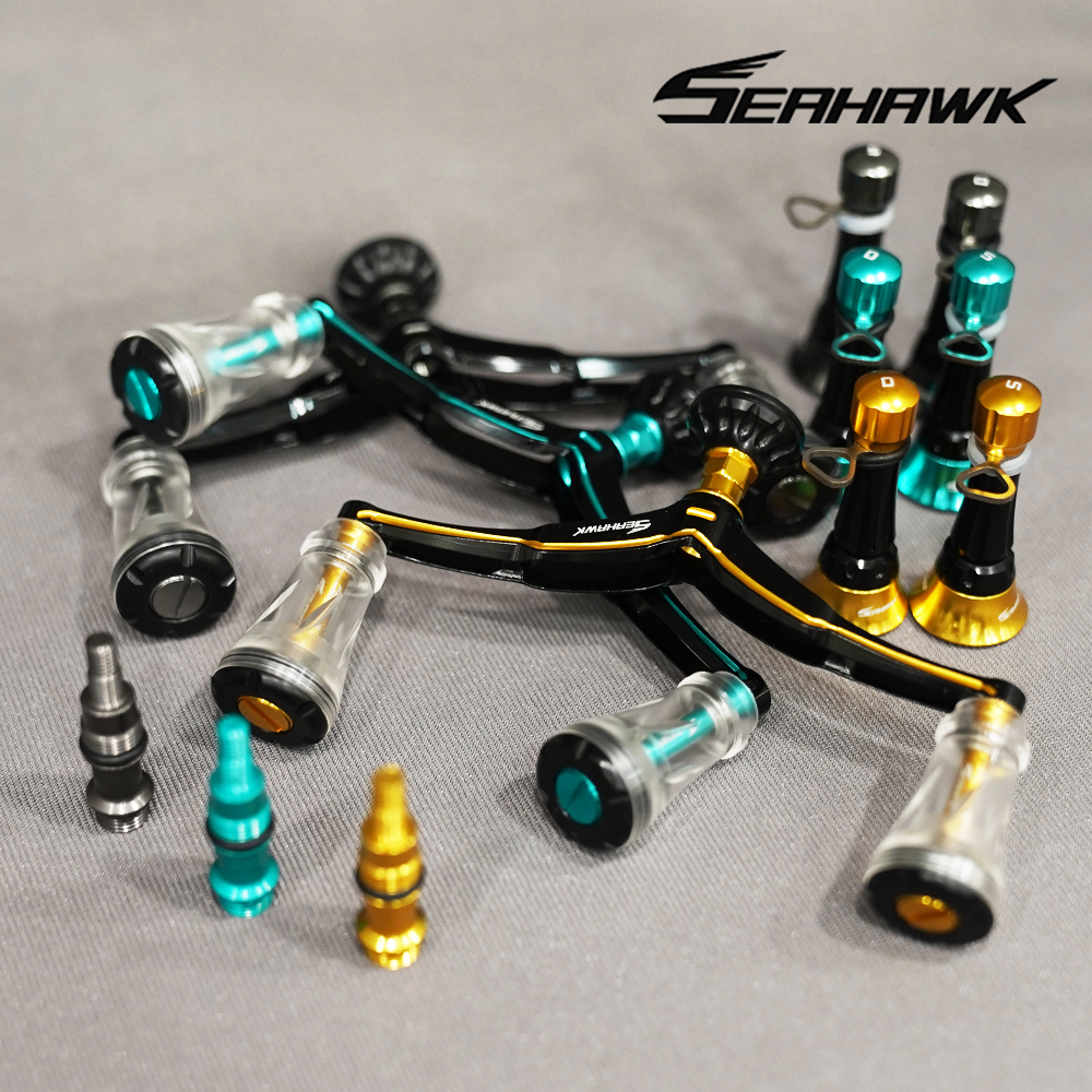 씨호크 SDAC 100 스피닝 더블핸들 스피닝릴 튜닝 릴스탠드 세트 B-01 블랙골드 - 상품 이미지