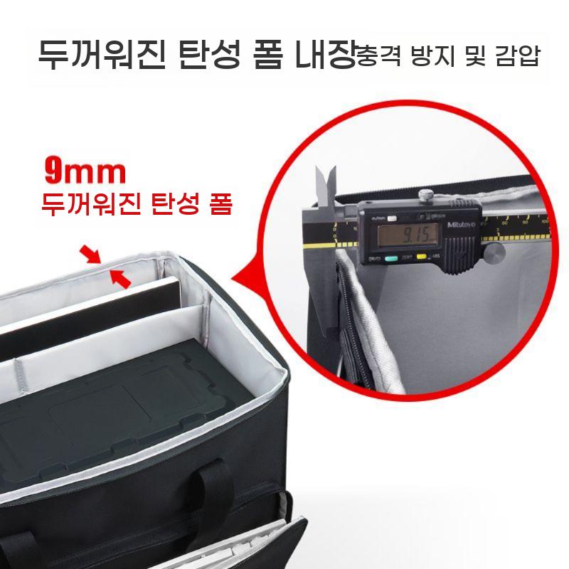 데스크탑 가방 본체 캐리어 대형 컴퓨터 이동식 수납 케이스 바퀴 - 상세 이미지 3