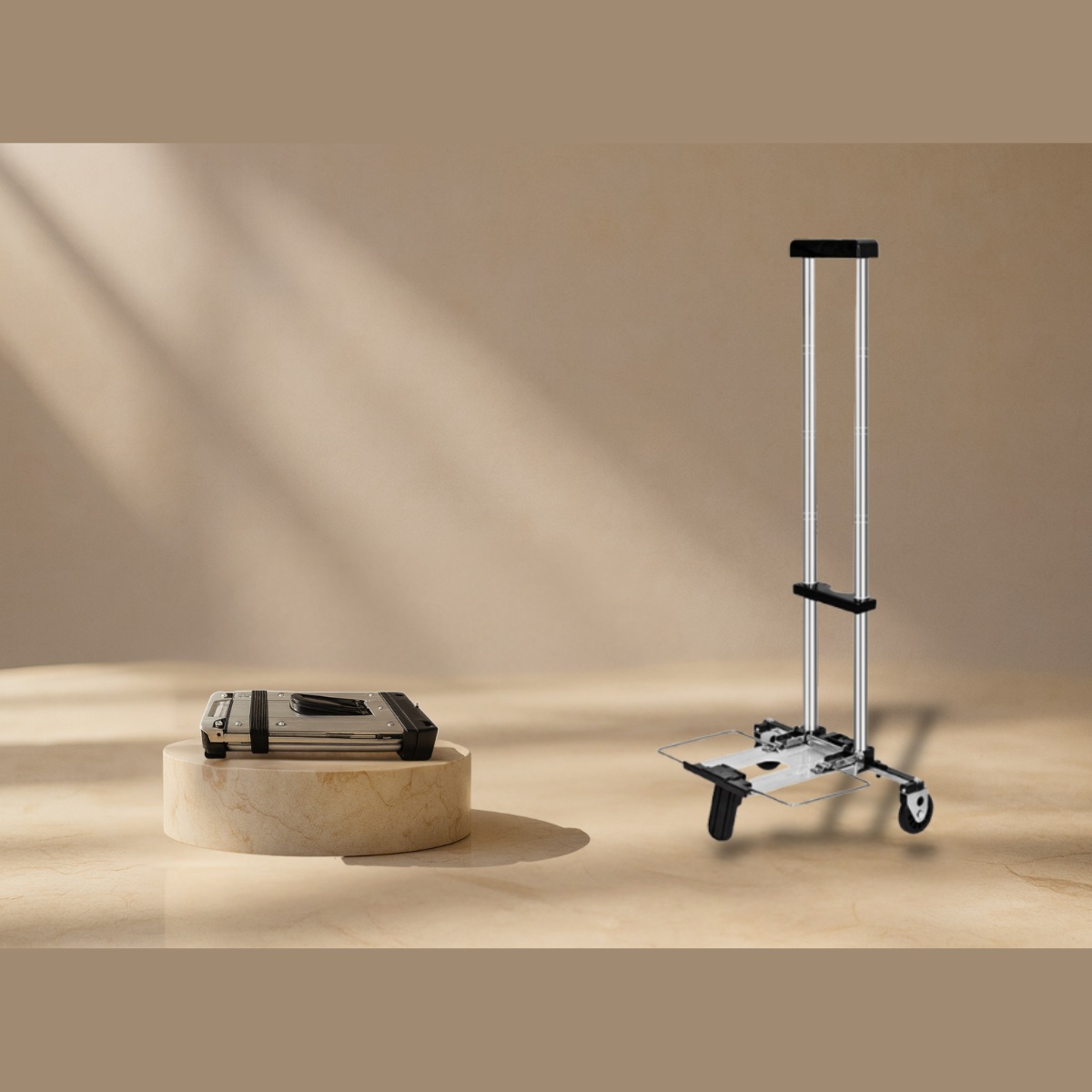 1kg 초경량 휴대용 접이식 쇼핑카트 우리왔다 miniBOXer 핸드카트 캐리어 트롤리