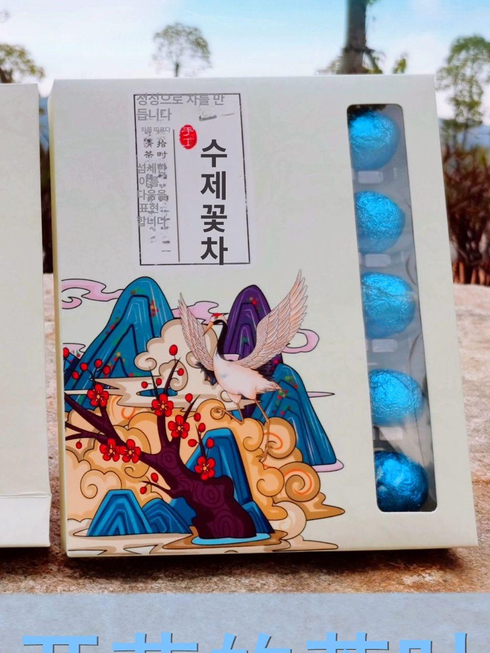 수제꽃차 꽃피는 차 꽃잎 꽃이 피면 명절 수채화 티백 잎차 녹차 꽃차티백 18개입 레드 국풍 박스 혼합 18종 - 상세 이미지 3