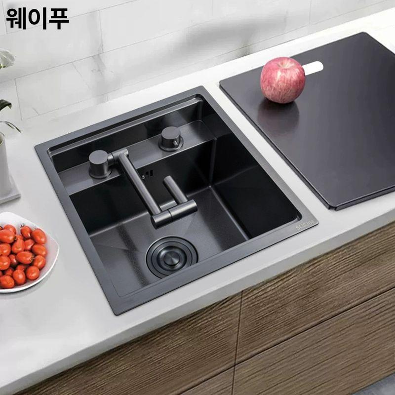 캠핑카 싱크볼 개수대 간이 세면 차박 카라반 주방 2543 숨김 싱크대+정수 - 상세 이미지 3