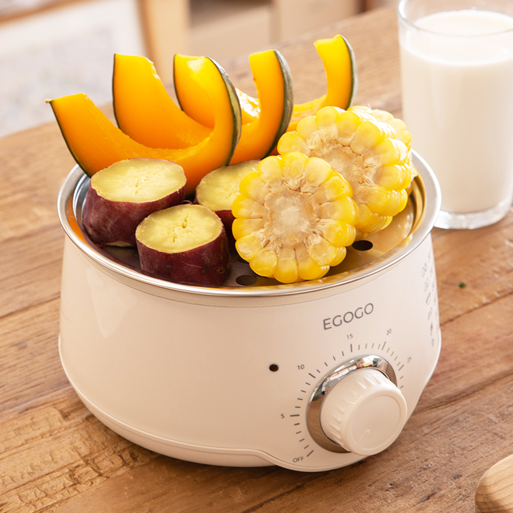 에고고 다용도 계란찜기 계란 삶는기계 스텐 멀티 에그 쿠커 전기찜기