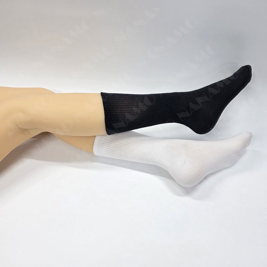 나나모 여성 20cm 롱 크루 장목양말 5켤레 - 상세 이미지 5