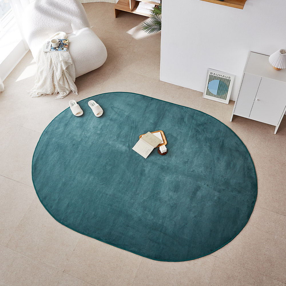 사은품행사중 퍼보 오피러스 방수 러그 발수 사계절 카페트 소파패드 베이지, 타원형100x150