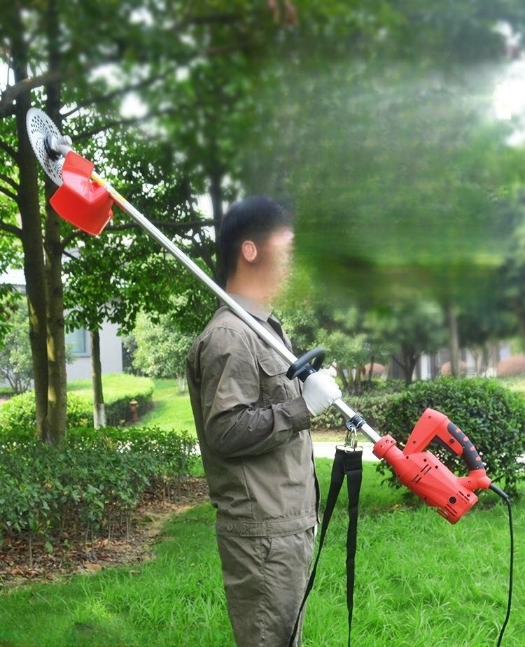 고지톱 체인톱 예초기 충전식 고지 커넥터 가지치기 전기톱 기계톱 블레이드 절단기 간벌 1500W 배터리2개충전기1개4시간 - 상품 이미지
