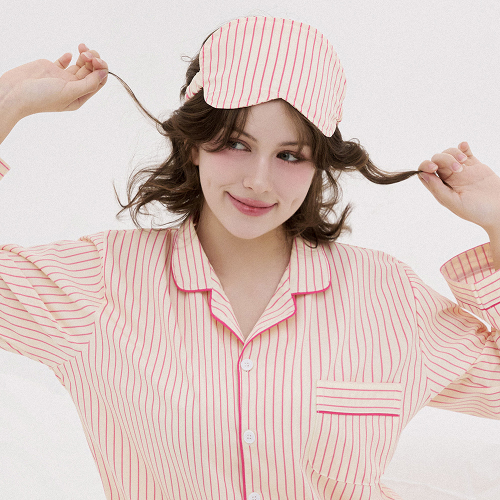 [도씨] 어반 스트라이프 수면안대 숙면 눈가리개 제품 이미지