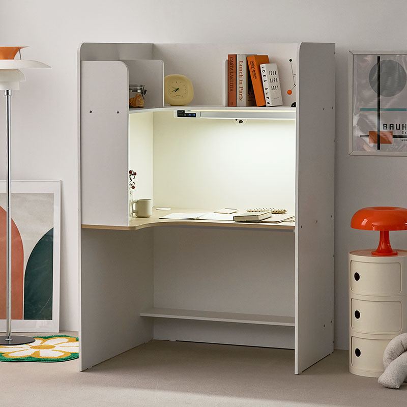 e스마트 1인실 그랜드 1600 독서실책상 LED스탠드 포함 방문설치