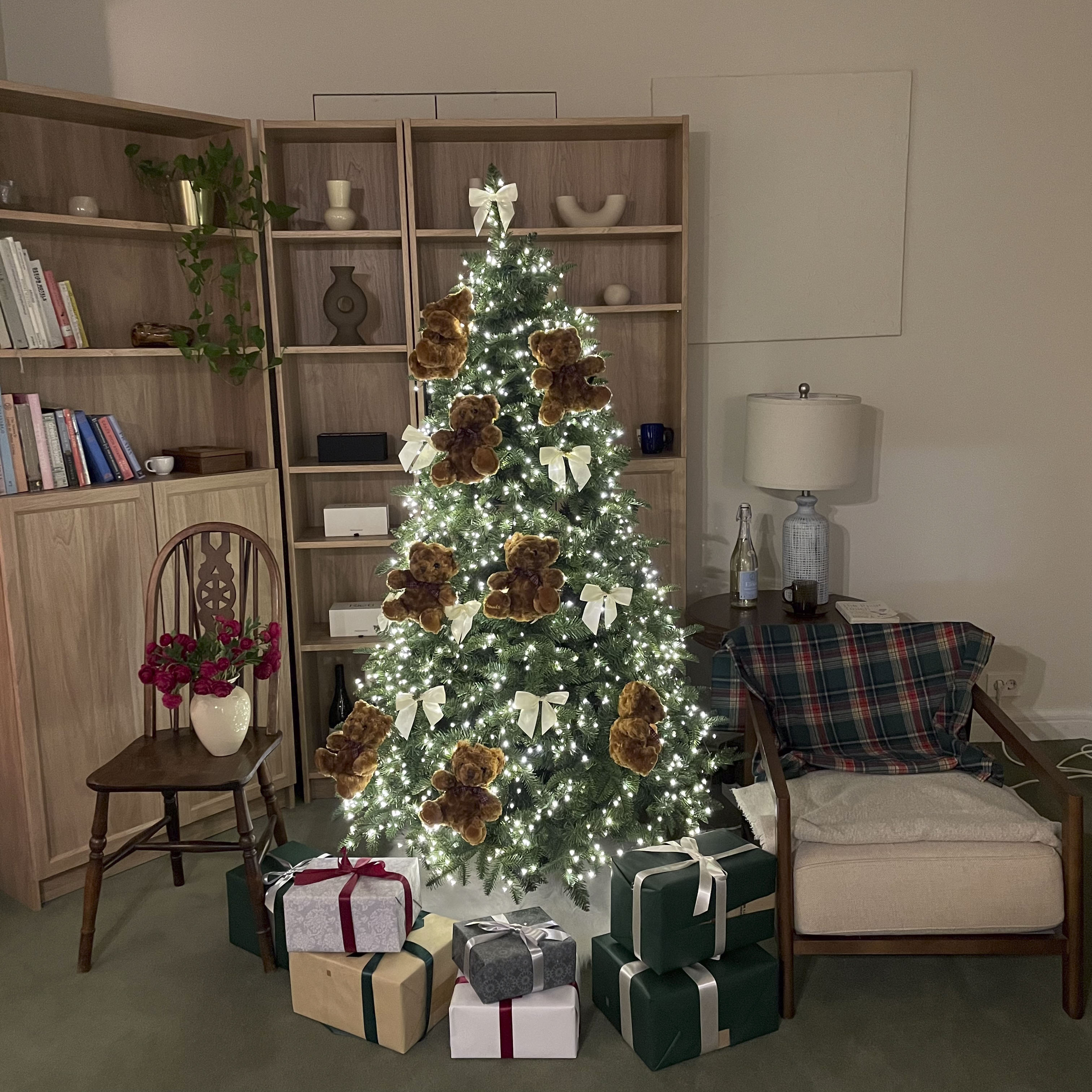 매료 크리스마스 인형 트리 고급 PE 전나무 가정용 180